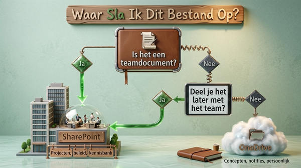 SharePoint vs OneDrive: Verschillen en wanneer wat gebruiken?