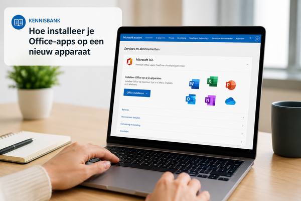 Hoe installeer je Office-apps op een nieuw apparaat
